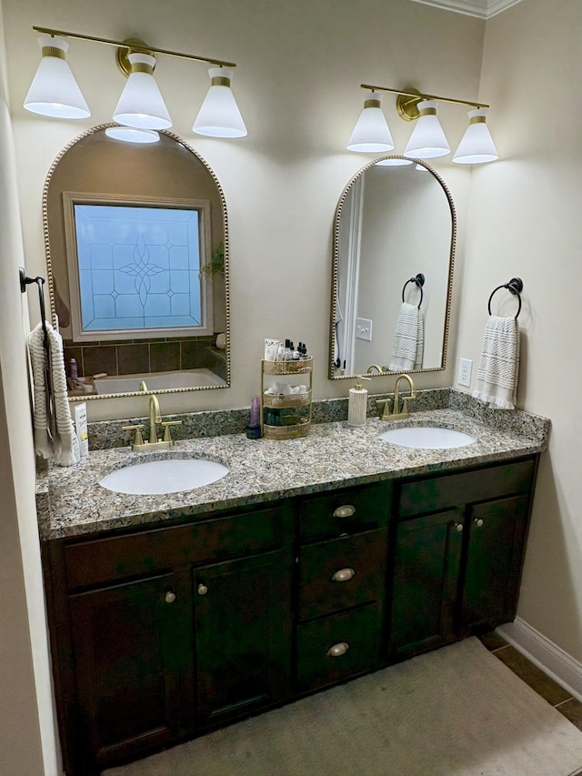 136 Rocky Creek Rd, Georgetown, KY 40324 - full bath featuring double vanity and a tub