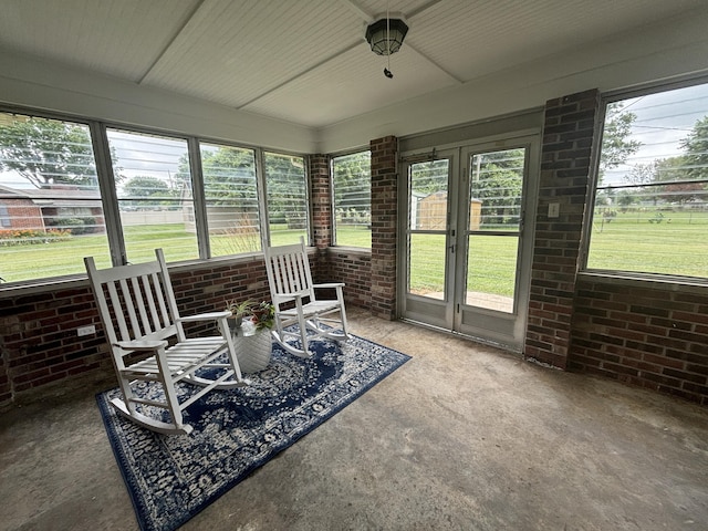 1010 Riverside Dr, Harrodsburg, KY 40330 - sunroom / solarium featuring french doors