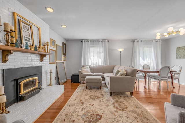 2864 Ark Royal Way, Lexington, KY 40503 - living room featuring plenty of natural light, wood finished floors, and recessed lighting