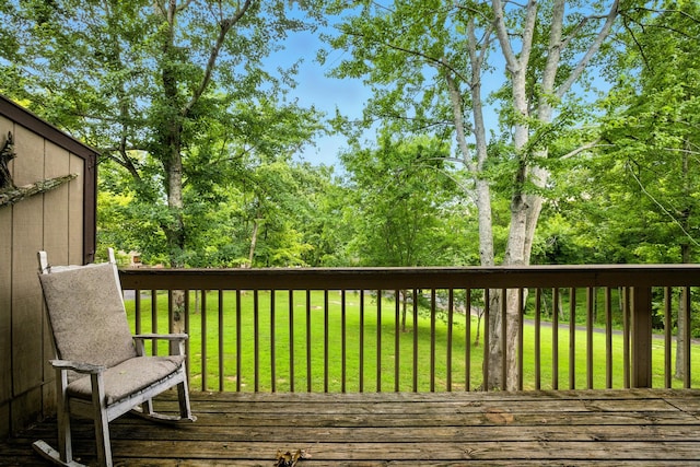 1011 Hancock Cir Unit 9-10, Harrodsburg, KY 40330 - wooden terrace with a yard