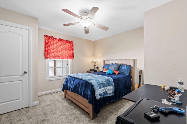 997 Copper Creek Rd, Berea, KY 40403 - bedroom featuring carpet floors and a ceiling fan