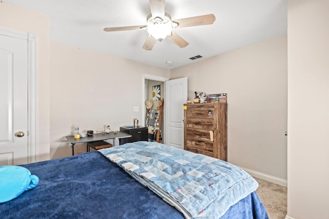997 Copper Creek Rd, Berea, KY 40403 - carpeted bedroom with baseboards and a ceiling fan