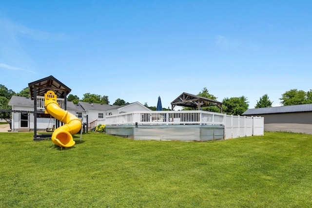 997 Copper Creek Rd, Berea, KY 40403 - view of green lawn featuring a playground