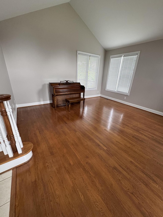 117 Richland Dr, Richmond, KY 40475 - spare room with wood finished floors and vaulted ceiling