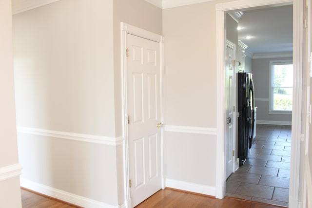 117 Richland Dr, Richmond, KY 40475 - hallway featuring baseboards and crown molding