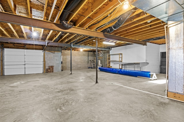 117 Richland Dr, Richmond, KY 40475 - unfinished below grade area featuring concrete block wall