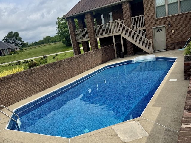 117 Richland Dr, Richmond, KY 40475 - view of swimming pool featuring stairway