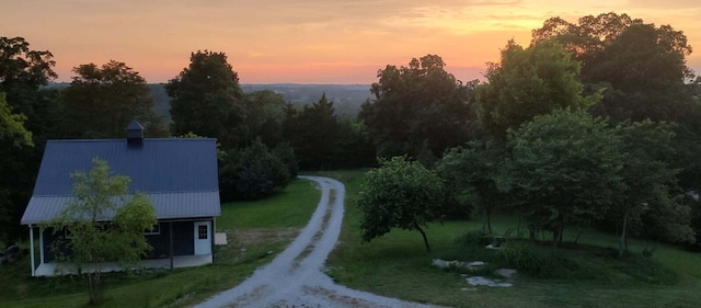 5134 Peaks Mill Rd, Frankfort, KY 40601 - aerial view at dusk