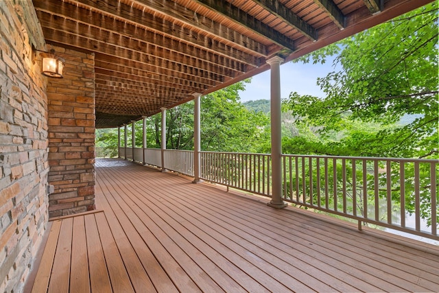 11238 Campton Rd, Stanton, KY 40380 - view of wooden deck