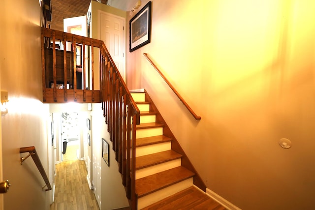 3645 Squire Woods Way, Lexington, KY 40515 - stairs featuring wood finished floors