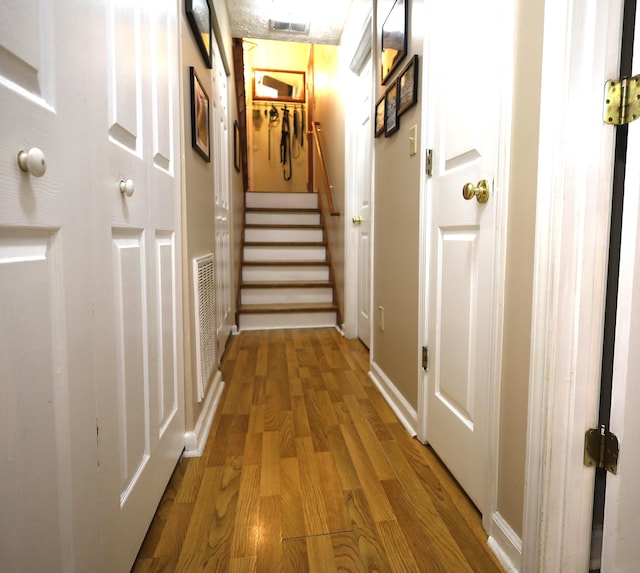 3645 Squire Woods Way, Lexington, KY 40515 - hall with wood finished floors and stairs