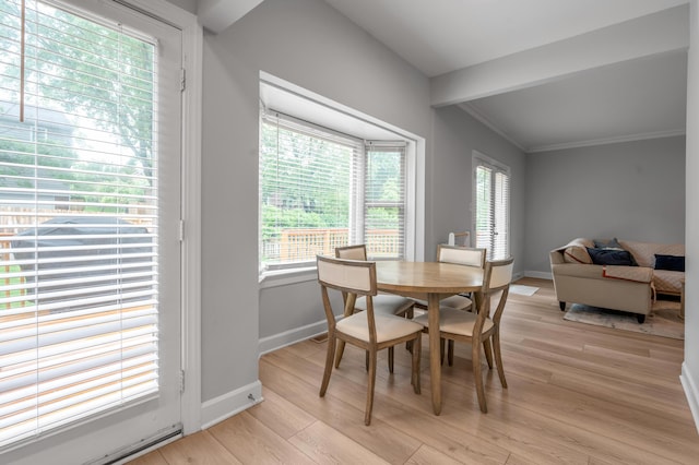 1074 Rockbridge Rd, Lexington, KY 40515 - dining room featuring light wood-style floors and crown molding