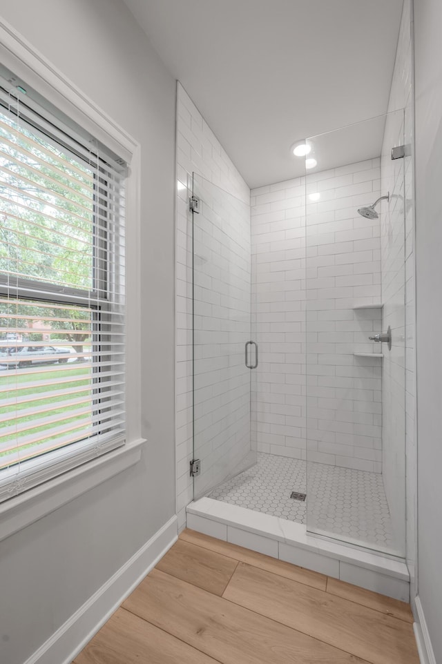 1074 Rockbridge Rd, Lexington, KY 40515 - full bathroom featuring a shower stall and wood finished floors