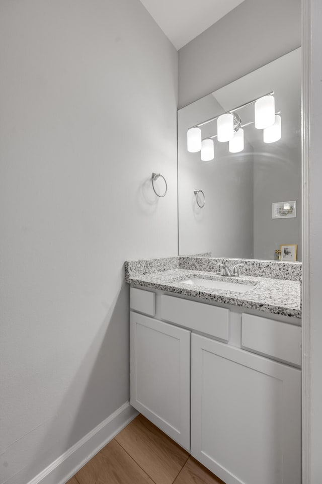 1074 Rockbridge Rd, Lexington, KY 40515 - bathroom featuring vanity and wood finished floors