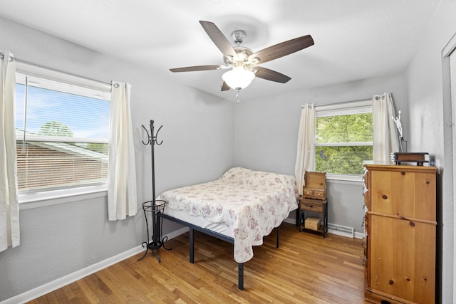 3523 Brookview Dr, Lexington, KY 40517 - bedroom featuring light wood-style floors and ceiling fan