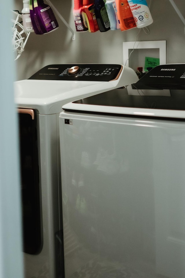 585 Cotton Rd, Corbin, KY 40701 - laundry area featuring washer and dryer