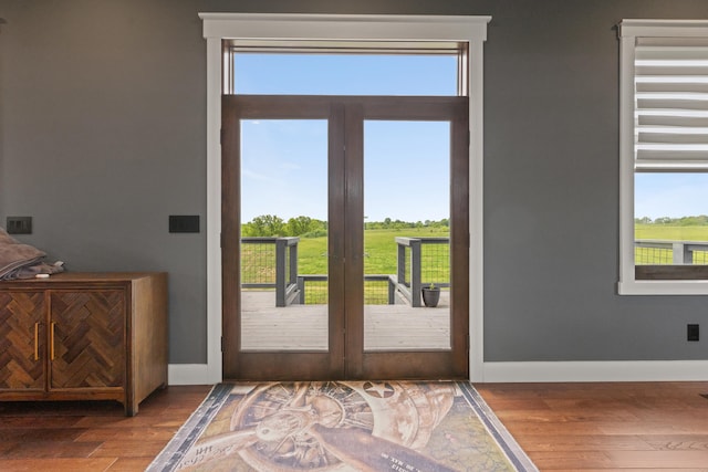 60 Pilots Dream Dr, Dry Ridge, KY 41035 - doorway featuring wood finished floors and french doors