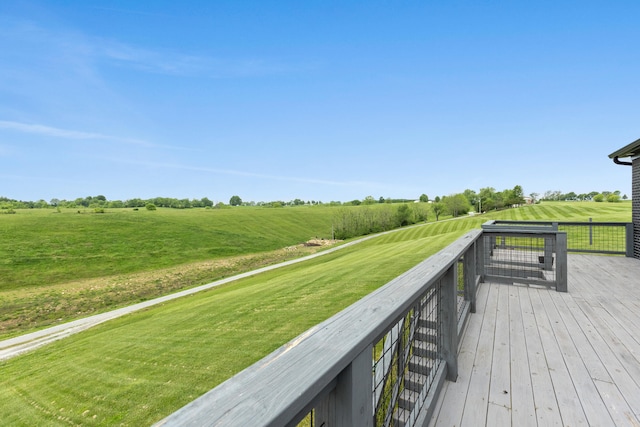 60 Pilots Dream Dr, Dry Ridge, KY 41035 - wooden deck with a view of countryside and a yard