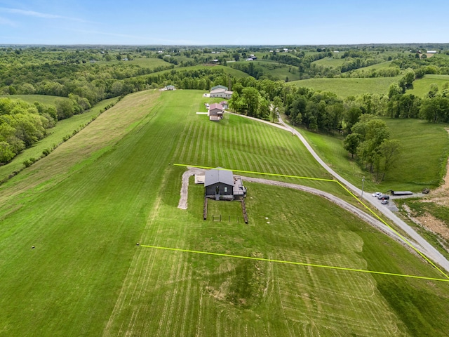 60 Pilots Dream Dr, Dry Ridge, KY 41035 - aerial view of sparsely populated area with property parcel outlined