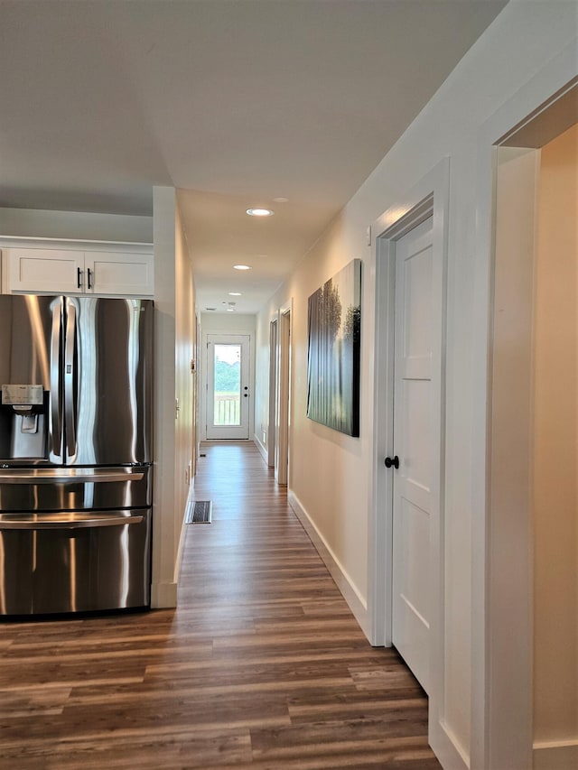 209-211 Wyldwood Way, Berea, KY 40403 - corridor featuring dark wood-style floors and recessed lighting