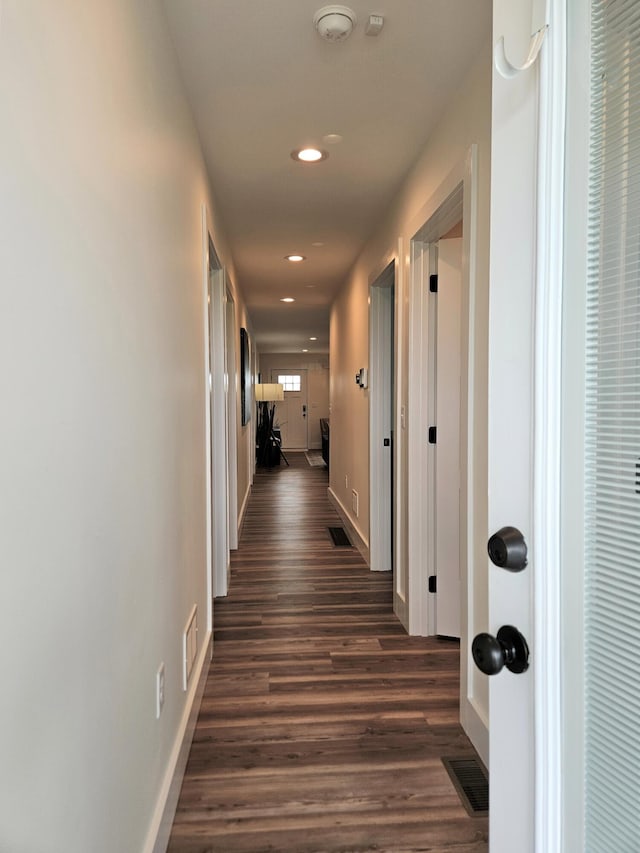 209-211 Wyldwood Way, Berea, KY 40403 - corridor with recessed lighting and dark wood-type flooring