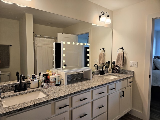 209-211 Wyldwood Way, Berea, KY 40403 - full bath with double vanity and wood finished floors