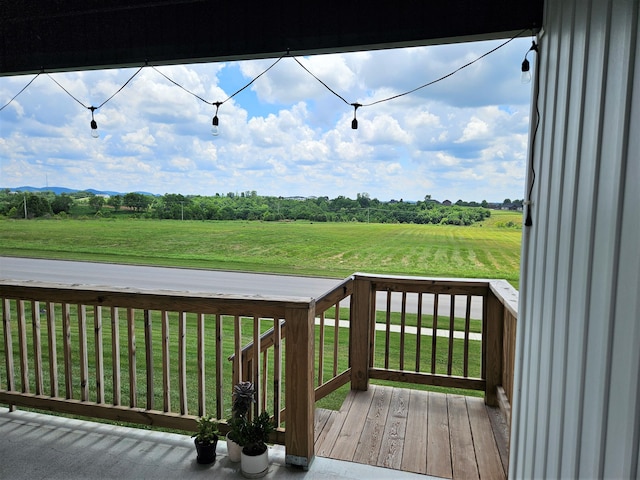 209-211 Wyldwood Way, Berea, KY 40403 - deck with a yard and a view of rural / pastoral area