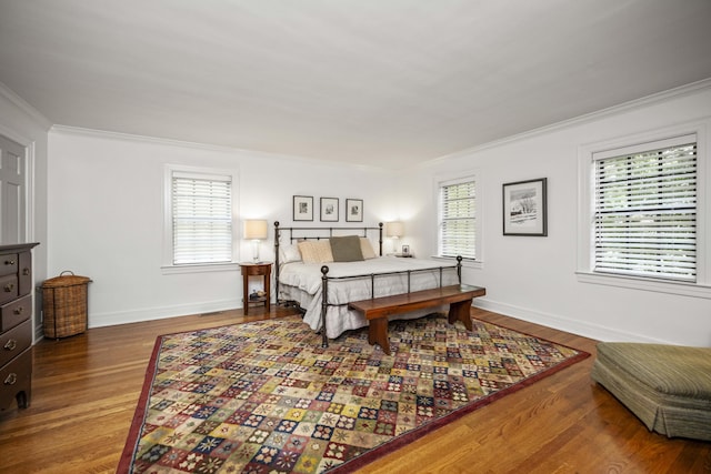 321 S Turner St, Midway, KY 40347 - bedroom with ornamental molding and wood finished floors