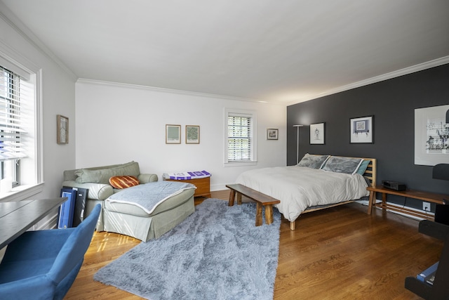 321 S Turner St, Midway, KY 40347 - bedroom with crown molding and wood finished floors
