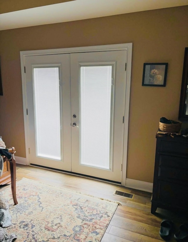 218 Foster Ln, Stanford, KY 40484 - entryway featuring french doors and light wood finished floors