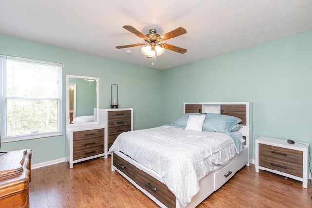 129 Plantation Dr, Lawrenceburg, KY 40342 - bedroom featuring wood finished floors and ceiling fan