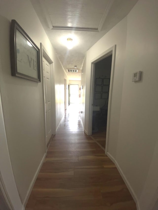 3004 Bell Ct, Richmond, KY 40475 - hallway with light wood finished floors and attic access