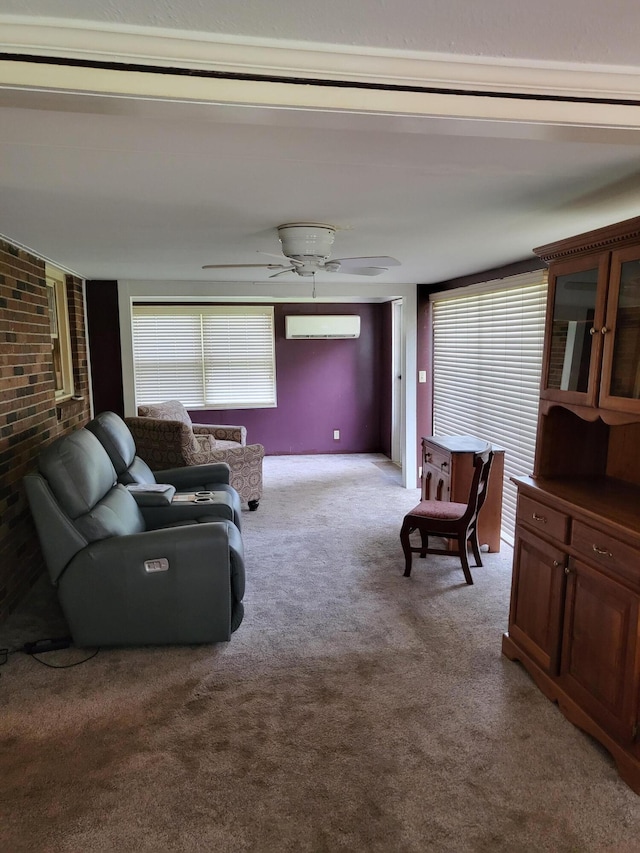 664 Linda Ave, Danville, KY 40422 - carpeted living room with a wall mounted AC