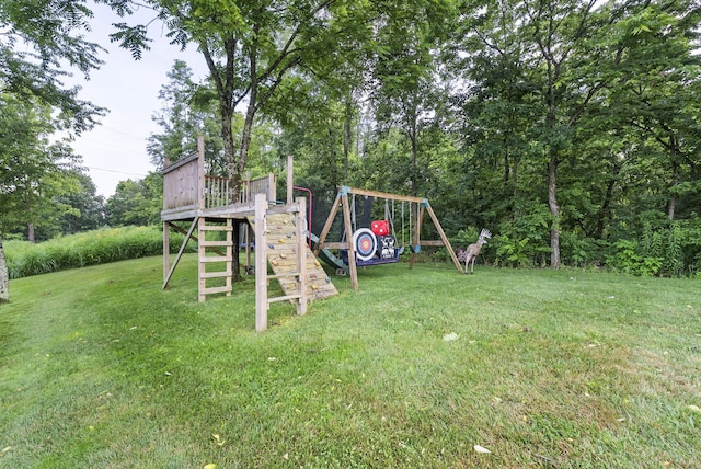 1020 Cornish Ln, Lawrenceburg, KY 40342 - view of green lawn featuring a playground