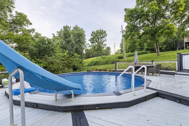 1020 Cornish Ln, Lawrenceburg, KY 40342 - swimming pool featuring a lawn and a deck