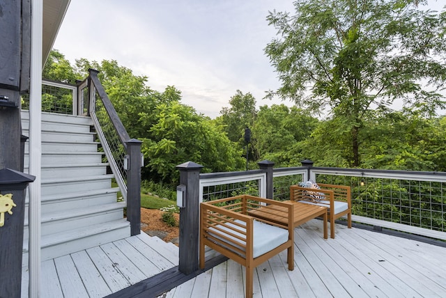 1020 Cornish Ln, Lawrenceburg, KY 40342 - wooden terrace featuring stairway