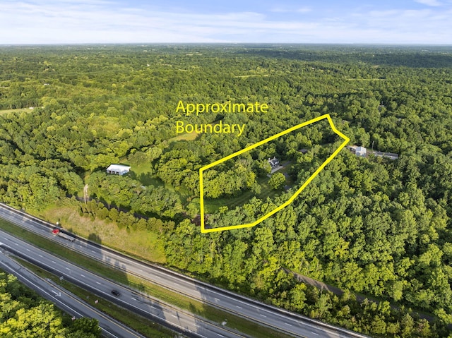 1020 Cornish Ln, Lawrenceburg, KY 40342 - view of property location featuring a forest and property boundaries highlighted