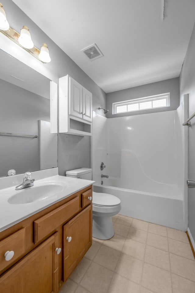 2916 Sandersville Rd, Lexington, KY 40511 - bathroom with vanity, bathing tub / shower combination, and tile patterned floors