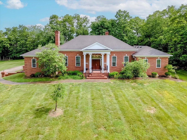 1758 Airdrie Ln, Frankfort, KY 40601 - neoclassical / greek revival house with a chimney and brick siding