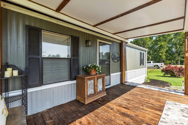 1100 Doublegate Rd, Jeffersonville, KY 40337 - view of wooden deck