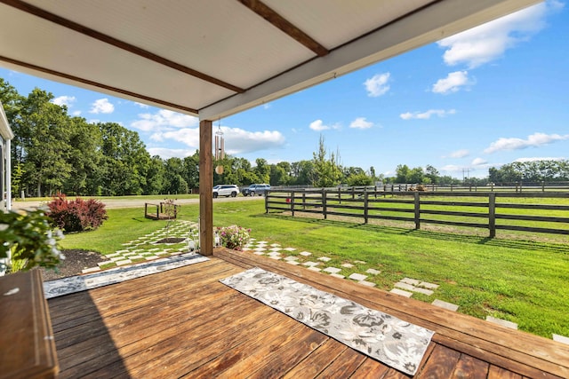 1100 Doublegate Rd, Jeffersonville, KY 40337 - wooden deck with a rural view