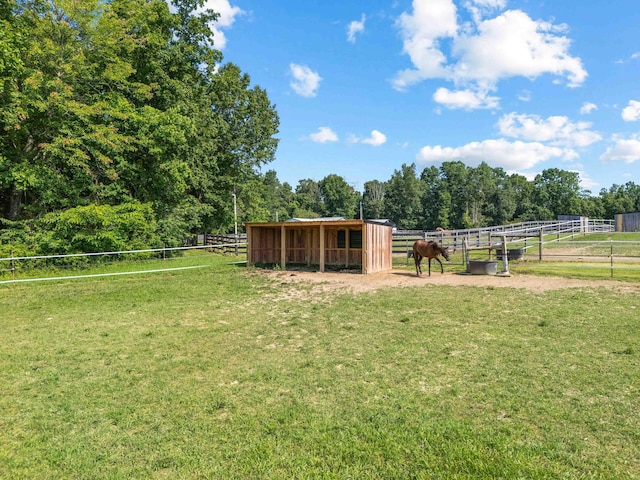 1100 Doublegate Rd, Jeffersonville, KY 40337 - view of yard with an exterior structure and an outbuilding