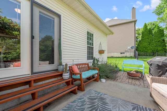 1701 Keating Dr, Louisville, KY 40245 - view of patio with area for grilling and an outdoor fire pit