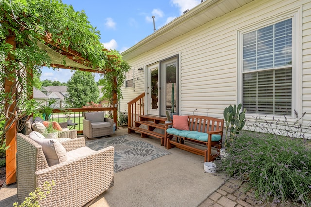 1701 Keating Dr, Louisville, KY 40245 - view of patio / terrace featuring entry steps and outdoor lounge area