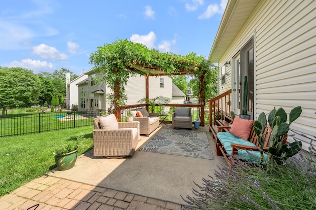 1701 Keating Dr, Louisville, KY 40245 - view of patio with an outdoor living space
