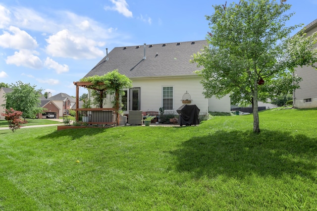 1701 Keating Dr, Louisville, KY 40245 - rear view of property with a yard and roof with shingles