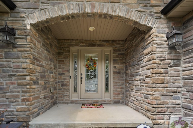 477 Barrington Dr, Somerset, KY 42503 - view of exterior entry with brick siding and stone siding