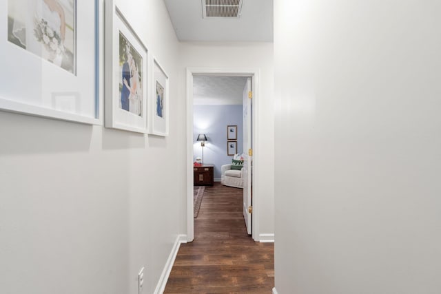 2193 Birkdale Dr, Lexington, KY 40509 - hallway with dark wood finished floors and baseboards