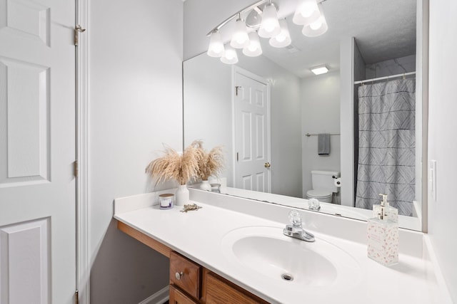 2193 Birkdale Dr, Lexington, KY 40509 - full bathroom with vanity and a shower with shower curtain