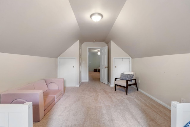 2193 Birkdale Dr, Lexington, KY 40509 - sitting room with light carpet and lofted ceiling